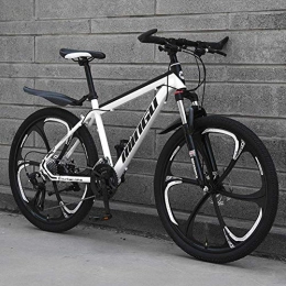 WYJBD Mountainbike WYJBD Verstellbarer Sitz High-Carbon Stahl Hardtail Berg Bike21 26 in Mountain Bikes mit Aufhängung Front / 24 / 27 / 30 Drehzahl (Color : 2, Size : 24)