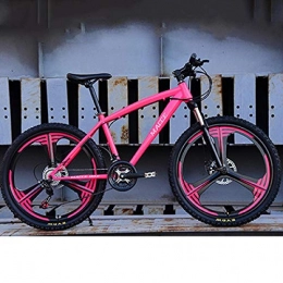 XIAOSHAN Fahrräder XIAOSHAN Mountain Bike Bicycle 21 / 24 / 27 Speed Double Disc Brake 26 Inch Male and Female Students One-Wheel Variable Speed Bicycle 27-Speed PINK