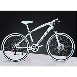 XNEQ Fahrräder XNEQ 26-Zoll-Adult Mountainbike, 21 / 24 / 27 Geschwindigkeit, Radfahren Variable Speed ​​Fahrrad, Studenten Geschenk Fahrrad, Unisex, Weiß, 24