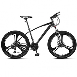 YeeWrr Fahrräder YeeWrr Lightweight Hybrid Bike Mountain Off-Road Bicycle, 24 / 26 / 27.5 Size 21 Gear Speed Regulation, Easy to Ride Environmentally Friendly Bicycle-New_3Spokes-Black_Gray_26inches