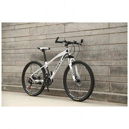 YISUNF Mountainbike YISUNF. Outdoor-Sport ForkSuspension Mountainbike mit 26-Zoll-Rädern, HighCarbon Stahlrahmen, Mechanische Scheibenbremsen, und 2130 Geschwindigkeiten Antrieb (Color : White, Size : 30 Speed)