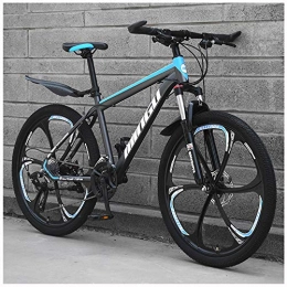 ZMCOV Fahrräder ZMCOV Hardtail-Mountainbike Aus Kohlenstoffstahl, Unisex-MTB-Rennräder Für Erwachsene, Verstellbarer Sitz Für Das Dämpfungsfahrrad, 6 Speichen, 24 Speed, 24inch