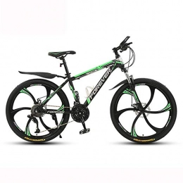 ZMCOV Fahrräder ZMCOV Leichte Mountainbikes, Fahrräder Mit 6 Cutter Wheel, MTB Mit Vorderradaufhängung, Scheibenbremse Hohem Kohlenstoffstahlrahmen, 27 Speed, 24Inch