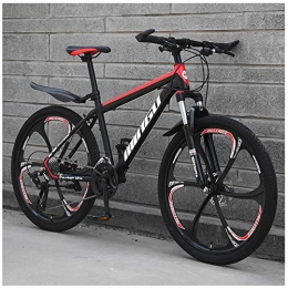 ZMCOV Fahrräder ZMCOV Mountainbike Aus Kohlenstoffstahl, MTB Bicycle Mit 6 Speichen, Dämpfung Fahrrad, Hardtail Fahrräder, Erwachsenen- Und Jugendfahrrad, 21 Speed, 24inch