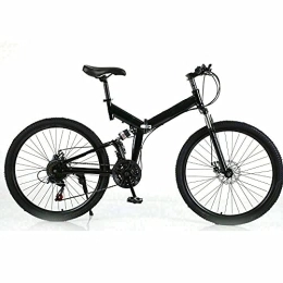 RANZIX Fahrräder 26 Zoll Mountainbike - 21-Gang Faltbares MTB Fahrrad mit Stoßdämpfende Scheibenbremse, Fahrrad für Mädchen, Jungen, Herren und Damen