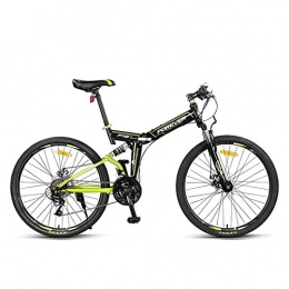CXSMKP Fahrräder 26 Zoll Mountainbike Falträder Mit High Carbon Stahlrahmen, 24 Speed, Double Scheibenbremse Und Hinten Federung Anti-Rutsch-Fahrräder