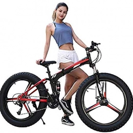 WXX Fahrräder 26inch Folding Snowmobile 4.0 Super Wide Und Big Reifen Mountain Bike Doppelscheibenbremse männliche und weibliche Erwachsene mit Variabler Geschwindigkeit Fahrrad, 21 Speed