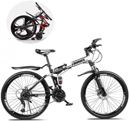 Ceiling Pendant Zusammenklappbare Mountainbike Adult-bcycles BMX Mountain Bikes, Klapp 21 / 24 / 27 Geschwindigkeit von 24 Zoll Doppel-Stodmpfung Ein Rad mit variabler Geschwindigkeit Mountainbike, Geeignet ( Color : C , Size : 27 speed )