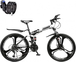 ASEDF Fahrräder ASEDF Faltendes Mountainbike 26 in 27-Gang Dual-Shock Integrated-Rad-Falten-Mountainbike-Fahrrad für Erwachsene, Männer, Frauen K