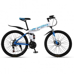 AYDQC Fahrräder AYDQC Mountainbike 26 Zoll, Erwachsene MTB, Hoher Kohlenstoffstahl Outlast-Fahrräder, Speichenrad, 24 Speed-Blau, für Im Freien Sport Radfahren fengong