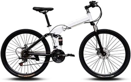 AYDQC Zusammenklappbare Mountainbike AYDQC Mountainbikes, leicht zu transportieren Hoher Kohlenstoffstahl Rahmen 24-Zoll-Variablengeschwindigkeit Doppel-Stoßdämpfung Faltbares Fahrrad 6-6, B, 21-Gang fengong (Color : B, Size : 21 Speed)