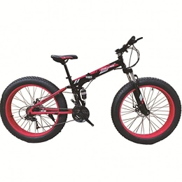Bafei Zusammenklappbare Mountainbike BAFEI Fat-Tyre-Mountain-Trail-Bike, Klapprad Rahmen aus Karbonstahl, Mountain Trail-Bike Für Erwachsene Mit Fettem Reifen