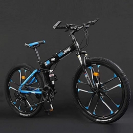 Bck 26 Zoll MTB Fahrrad for Männer, 24-Gang-Voll Dämpfende Outdoor Sport Bikes Doppelscheibenbremse Unisex Rennrad High Carbon Stahlrahmen Mountainbike (Color : B)