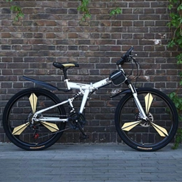 Feiteng Zusammenklappbare Mountainbike Berg Adult Sport-Fahrrad, 24-26-Zoll-Räder 21 Geschwindigkeit Folding Zyklus mit Scheibenbremsen Mehreren Farben, 24 inch