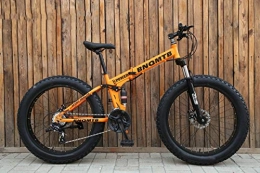 WJH Fahrräder Bikes Berg Folding, High Carbon Stahlrahmen mit variabler Geschwindigkeit Doppelstoßdämpfung faltbare Fahrrad, geeignet für Menschen mit einer Höhe von 135-190Cm Variable Fahrr, Beige, 27 speed 20 inch