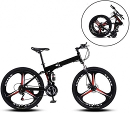 Ceiling Pendant Zusammenklappbare Mountainbike Ceiling Pendant Adult-bcycles BMX Mountain Bikes, Klapp High Carbon Stahlrahmen 26 Zoll mit Variabler Geschwindigkeit Doppelstodmpfung DREI Schneidrder Klapprad (Color : Black, Size : 27 Speed)