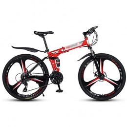 COUYY Fahrräder COUYY Faltbares kompaktes Fahrrad mit Anti-Rutsch- und verschleißfestem Reifen für Erwachsene 26 '' Faltrad, 21.10.27 Geschwindigkeit, Leichter Eisenrahmen, 21speed