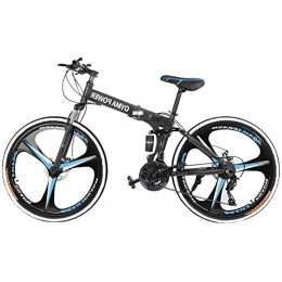 DNNAL Mountainbike, Suspension mit 26-Zoll-Rädern, Qualität Rahmen MTB Fahrrad mit Bremsen für Männer/Frauen,Blau
