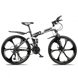 GGXX Fahrräder GGXX Faltbares Mountainbike 24 / 26 Zoll Outdoor-Sport MTB-Fahrrad Aus Kohlenstoffstahl 21 / 24 / 27 / 30 Geschwindigkeit Ausgestattet Mit Dual Shock Dual Disc Brake