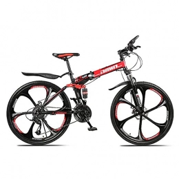 GGXX Fahrräder GGXX Klappbares Mountainbike, 24 / 26 Zoll Outdoor Sports Carbon MTB Fahrrad, 21 / 24 / 27 / 30 Speed ​​Schaltwerk