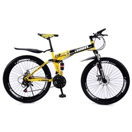 GL SUIT Fahrräder GL SUIT 21 Speed-Gebirgsfahrrad-Fahrrad U Typ Federgabel Shock Fahrräder 24 und 26inch Folding Off-Road Mountain Bike für Männer und Frauen, D, 34 inch
