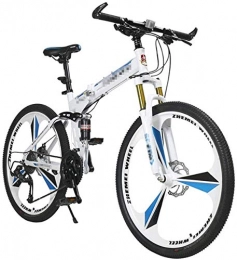 GMZTT Zusammenklappbare Mountainbike GMZTT Jugendfahrrad Mountain Bikes, Easy Folding High Carbon Stahlrahmen zu tragen, 24-Zoll-Variable Speed ? Doppelstodmpfung Klapprad Geeignet fr Auenbereiche (Color : A)