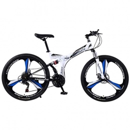GOLDGOD Fahrräder GOLDGOD 27 Speed Mountainbike, 26 Zoll Falten MTB Fahrrad Unterschiedliche Geschwindigkeit Doppelte Stoßdämpfung Doppelscheibenbremsen Mountain Bike Für Höhe 175~195cm, Blau