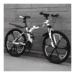 GUHUIHE Fahrräder GUHUIHE BMX Folding Mountainbike 24 / 26-Zoll-Doppelschlagabsorption integriertes Rad-Faltrad-Bike-Bycycle für Männer Bicicleta (Color : 3 Six one Wheel, Size : 24 Speed)