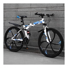 GUHUIHE Fahrräder GUHUIHE BMX Folding Mountainbike 24 / 26-Zoll-Doppelschlagabsorption integriertes Rad-Faltrad-Bike-Bycycle für Männer Bicicleta (Color : 4 Six one Wheel, Size : 21 Speed)