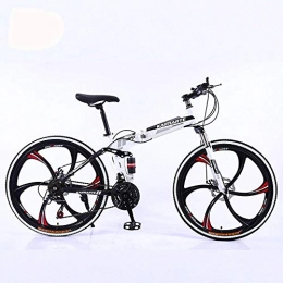 GUO Fahrräder GUO 26-Zoll faltbares Mountainbike Herren- und Damen-Mountainbike mit Vollgeschwindigkeitsfederung 21-Gang-Sportrad mit Scheibenbremse-A3_6 Messerräder