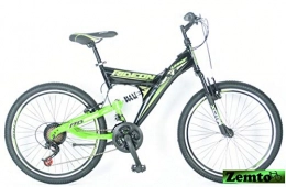 Hooptec MTB Mountainbike 24 Zoll, Umit Ride On, 46 cm schwarz-grün