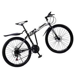Hyococ Fahrräder Hyococ White Bikes Mountainbike, Ergonomische Leichte Sport Tragen Sie Resistentes Doppelrad Mit Anti-Slip Für Männer Oder Frauen, Kohlenstoffstahlrahmen(Size:27 Speed)
