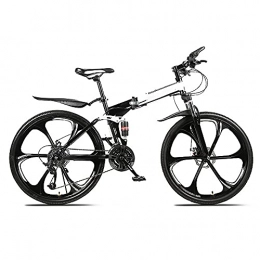 JieDianKeJi Folding Mountain Bike 24 inch 26 inch 21/24/27 Variable Speed dual disc Brake Bicycle