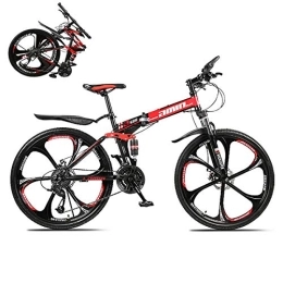 STRTG Fahrräder Klappfahrrad, Faltbares Sport- / Mountainbike / ultraleichte tragbare Faltbares Fahrrad, Quick-Fold-System, 24 * 26 Zoll 21 * 24 * 27 * 30Geschwindigkeit leicht und robust Klapprad