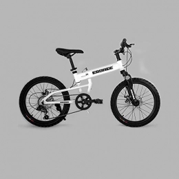 LANSHAN Zusammenklappbare Mountainbike LANSHAN 20-Zoll-Folding Fahrrad Mountainbike Aluminiumlegierung-Fahrrad Jugendkursteilnehmer mit Variabler Geschwindigkeit Dämpfende Querfeldeinfahrrad Gelb / schwarz / weiß 6-Gang