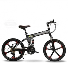 LAZNG Fahrräder LAZNG Fahrrad-Kinder Folding Fahrrad 20-Zoll-Aluminium-Legierung Shifting Fahrrad Geeignet for Gebirgsstraen und Regen und Schnee (Farbe : Schwarz)