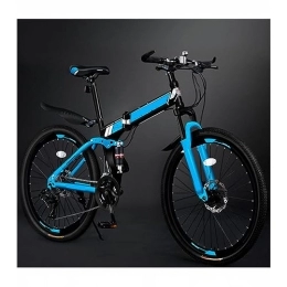 LOKQIHTHS Fahrräder LOKQIHTHS Premium Mountainbike in 26, 27.5 und 29 Zoll Fahrrad für Jungen Mädchen Damen und Herren Scheibenbremse vorne und hinten 21 Gang, Blau, 27.5 inch 21 speed