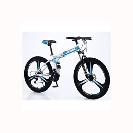 LOKQIHTHS Fahrräder LOKQIHTHS Rad mit DREI Messern Mountainbike Aluminium Scheibenbremse / V-Bremse Fahrrad Mountainbike MTB mit 26 Zoll 21 Gang-Schaltung - Herrenrad, White Blue