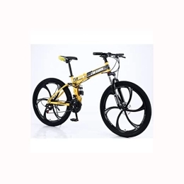 LOKQIHTHS Fahrräder LOKQIHTHS Rad Mit Sechs Messern Mountainbike Aluminium Scheibenbremse / V-Bremse Fahrrad Mountainbike MTB Mit 26 Zoll 21 Gang-Schaltung - Herrenrad, Black Yellow