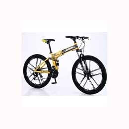 LOKQIHTHS Fahrräder LOKQIHTHS Rad Mit Zehn Messern Mountainbike Aluminium Scheibenbremse / V-Bremse Fahrrad Mountainbike MTB Mit 26 Zoll 21 Gang-Schaltung - Herrenrad, Black Yellow
