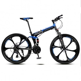 LWZ Fahrräder LWZ Vollgefedertes Mountainbike 26-Zoll-Faltrad Stoßdämpfer-Doppelscheibenbremse MTB-Bikes Rennräder mit hohem Kohlenstoffstahl-Mountainbike
