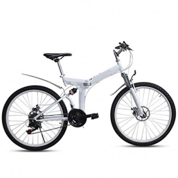 WYZXR Zusammenklappbare Mountainbike Mountainbike Variable Speed Folding Spring-Spoked Wheel Student Bike Doppelscheibe 94X73x33cm