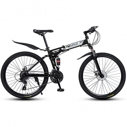 MSG ZY Klapp MTB Fahrrad, Rahmen aus kohlenstoffhaltigem Stahl, 26", 24-27-fach All-Terrain-Fahrrad, Mountainbike mit Doppelfederung