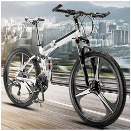 Qinmo Fahrräder Qinmo Fahrrad, Country Mountain Bike 24 / 26 Inch, verdickte Carbon-Stahlrahmen mit Doppelscheibenbremse, Erwachsene MTB, Hardtail Fahrrad mit verstellbarem Sitz, 21 / 24 / 27 / 30 Geschwindigkeiten, Gre: 2