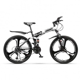 Qinmo Fahrräder Qinmo Folding Mountain Bike 26 Zoll 30 Geschwindigkeit Variable Geschwindigkeit Off-Road Doppel Absorption Mnner Fahrrad im Freien Reiten for Erwachsene (Color : White)
