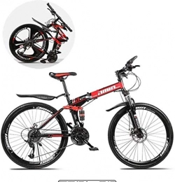 QZ Fahrräder QZ Mountain Bikes, Falten 24 Zoll Doppel-Stodmpfung, 21 / 24 / die 27 Geschwindigkeits-One Radgre (Color : A, Size : 21 Speed)
