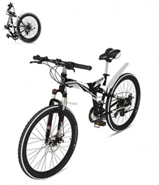 RVTYR Fahrräder RVTYR Folding Mountainbike, 26 Zoll 21 Gang-Doppelscheibenbremse, Vollfederung und Anti-Blockier-System, wissen Folding Bike