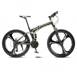 SOAR Fahrräder SOAR 26 Zoll Mountainbike Mountainbike-Folding-Straßen-Fahrrad-Männer MTB 21 Speed ​​Bikes Räder for Erwachsene Frauen (Color : Green, Size : 26in)