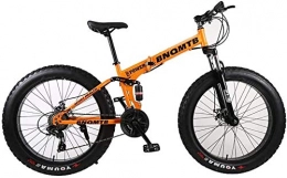 Syxfckc Fahrräder Syxfckc Fat Mountainbike-Reifen 27 Erwachsene Geschwindigkeit 26 Zoll (Kohlenstoffstahl und F / R-Bremse) (Color : Orange)