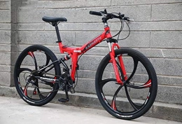Tbagem-Yjr Fahrräder Tbagem-Yjr 26-Zoll-Mountainbike-Off-Road-Dämpfung 27-Gang-Gebirgsfahrrad - Offroad-MTB (Color : Black red)